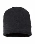 USA-Made 12" Cuffed Beanie Dark Heather Grey