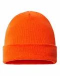 USA-Made 12" Cuffed Beanie Deep Orange