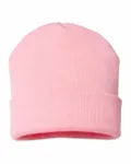 USA-Made 12" Cuffed Beanie Pink