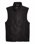 Unisex Fleece Full-Zip Vest BLACK