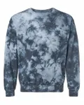 Blended Tie-Dyed Crewneck Sweatshirt Black Crystal