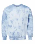 Blended Tie-Dyed Crewneck Sweatshirt Cloudy Sky Crystal