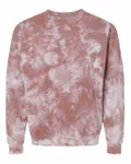 Blended Tie-Dyed Crewneck Sweatshirt Copper Crystal