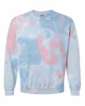 Blended Tie-Dyed Crewneck Sweatshirt Coral Dream
