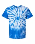 Contrast Cyclone Tie-Dyed T-Shirt ROYAL