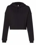 Women’s Lightweight Crop Hooded Sweatshirt BLACK