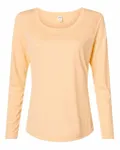 Women's Long Islander Performance Long Sleeve T-Shirt Peach