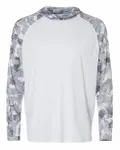 Tortuga Extreme Performance Hooded T-Shirt White/ Aluminum Camo