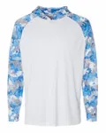 Tortuga Extreme Performance Hooded T-Shirt White/ Blue Mist Camo