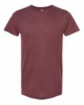 Men's Fine Jersey T-Shirt Heather Burgundy