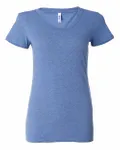 Bella + Canvas Ladies' Triblend Short-Sleeve T-Shirt Blue Triblend