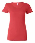 Bella + Canvas Ladies' Triblend Short-Sleeve T-Shirt Red Triblend