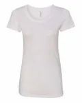 Bella + Canvas Ladies' Triblend Short-Sleeve T-Shirt Solid White Triblend