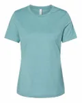 Bella + Canvas Ladies' Relaxed Heather CVC Short-Sleeve T-Shirt Heather Blue Lagoon