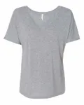 Bella + Canvas Ladies' Slouchy V-Neck T-Shirt Athletic Heather