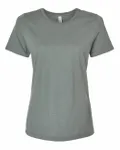 Bella + Canvas Ladies' Relaxed Heather CVC Short-Sleeve T-Shirt Heather Blue Storm
