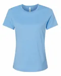 Bella + Canvas Ladies' Relaxed Heather CVC Short-Sleeve T-Shirt Heather Carolina Blue
