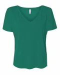 Bella + Canvas Ladies' Slouchy V-Neck T-Shirt Kelly