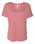 Bella + Canvas Ladies' Slouchy V-Neck T-Shirt Mauve