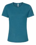 Bella + Canvas Ladies' Relaxed Heather CVC Short-Sleeve T-Shirt Heather Deep Teal