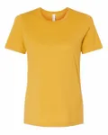 Bella + Canvas Ladies' Relaxed Heather CVC Short-Sleeve T-Shirt Heather Mustard