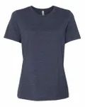 Bella + Canvas Ladies' Relaxed Heather CVC Short-Sleeve T-Shirt Heather Navy