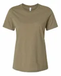 Bella + Canvas Ladies' Relaxed Heather CVC Short-Sleeve T-Shirt Heather Olive