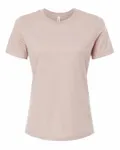 Bella + Canvas Ladies' Relaxed Heather CVC Short-Sleeve T-Shirt Heather Pink Gravel