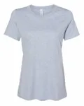 Bella + Canvas Ladies' Relaxed Heather CVC Short-Sleeve T-Shirt Heather Prism Blue