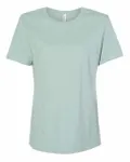 Bella + Canvas Ladies' Relaxed Heather CVC Short-Sleeve T-Shirt Heather Prism Dusty Blue
