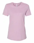 Bella + Canvas Ladies' Relaxed Heather CVC Short-Sleeve T-Shirt Heather Prism Lilac