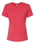 Bella + Canvas Ladies' Relaxed Heather CVC Short-Sleeve T-Shirt Heather Red