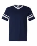 Augusta Sportswear Adult Sleeve Stripe Jersey Navy/ White