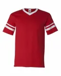 Augusta Sportswear Adult Sleeve Stripe Jersey Red/ White