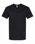 American Apparel Unisex CVC V-Neck T-Shirt BLACK