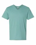 American Apparel Unisex CVC V-Neck T-Shirt Heather Arctic