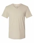 American Apparel Unisex CVC V-Neck T-Shirt Heather Bone