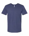 American Apparel Unisex CVC V-Neck T-Shirt Heather Indigo