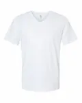 American Apparel Unisex CVC V-Neck T-Shirt WHITE