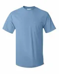 Hanes Men's Authentic-T Pocket T-Shirt Light Blue