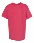 Hanes Youth 50/50 T-Shirt Heather Red