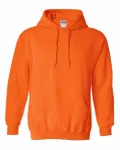Gildan Adult Heavy Blend 8 oz., 50/50 Hooded Sweatshirt SAFETY ORANGE
