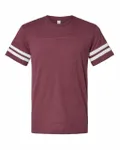 LAT Men's Football T-Shirt Vintage Burgundy/ White