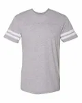 LAT Men's Football T-Shirt Vintage Heather/ White