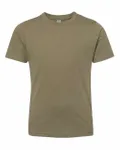 Next Level Apparel Youth Boys Cotton Crew Military Green