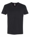 Next Level Apparel Men's Sueded V-Neck T-Shirt BLACK