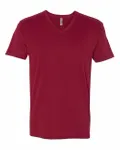 Next Level Apparel Men's Sueded V-Neck T-Shirt Cardinal