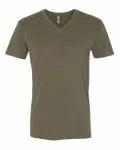 Next Level Apparel Men's Sueded V-Neck T-Shirt Military Green