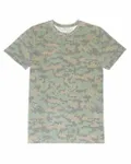 Threadfast Apparel Unisex Ultimate CVC T-Shirt Green Hex Camo