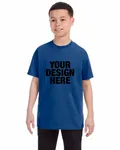 Jerzees Youth DRI-POWER ACTIVE T-Shirt Vintage Hth Blue
